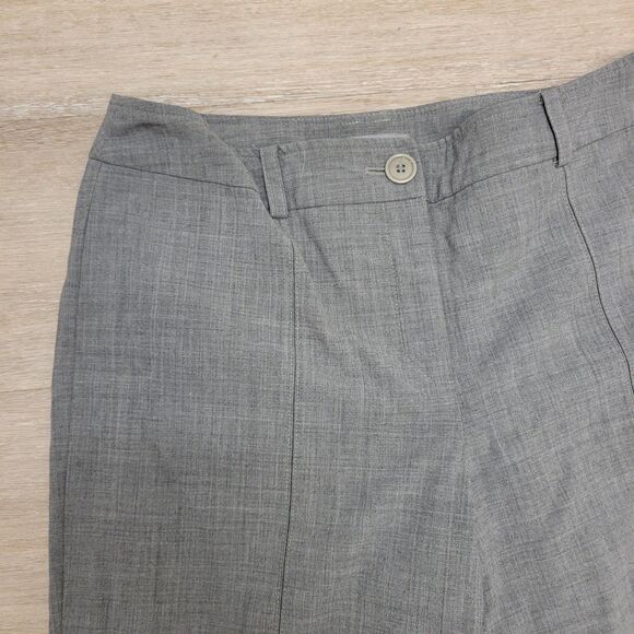 Ann Taylor Lightweight grey wide leg trousers 32" long size 6 - Picture 3 of 4
